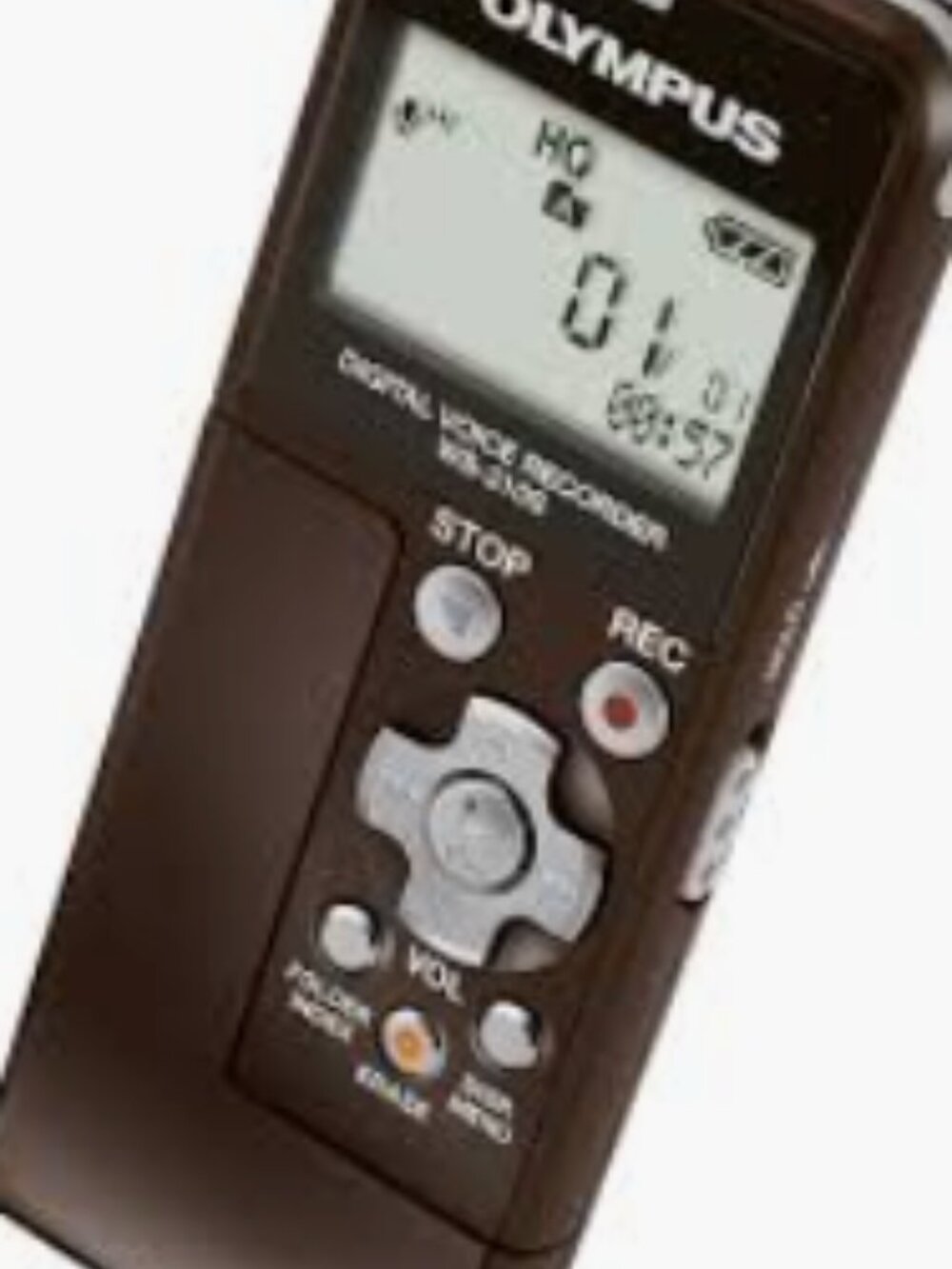 Olympus Black Digital Voice Recorder WS-210S with Silver Controls